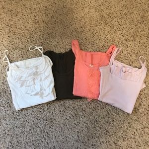 Lot of 4 J Crew Tank Tops Size XS/S